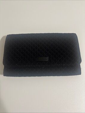 Vera Bradley Quilted Black Clutch Wallet